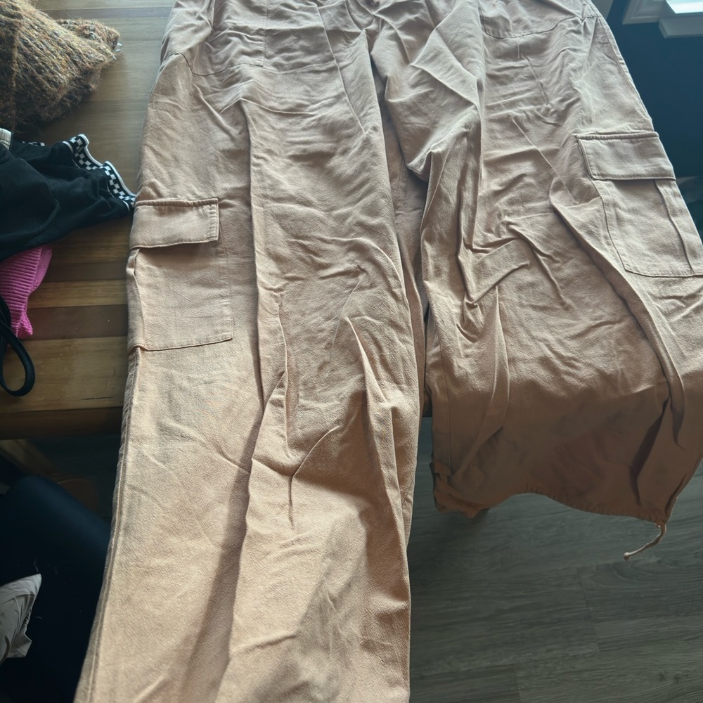 SKIMS Light Brown Elastic Waist Pants